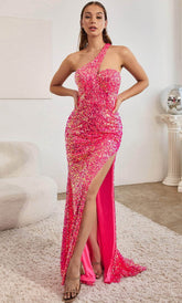 Cut-In Sequin Classic Prom Dress
